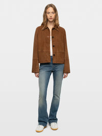 Zadig & Voltaire RWOW01289 Veste Daim Lessa Cognac