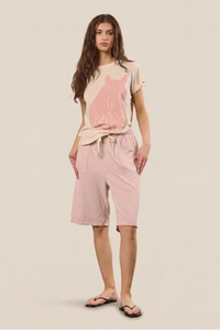 People of Leisure The Pink Stable Tee - Sand