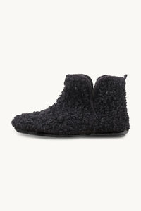 Ilse Jacobsen Slipper Boots with Laces -  Black