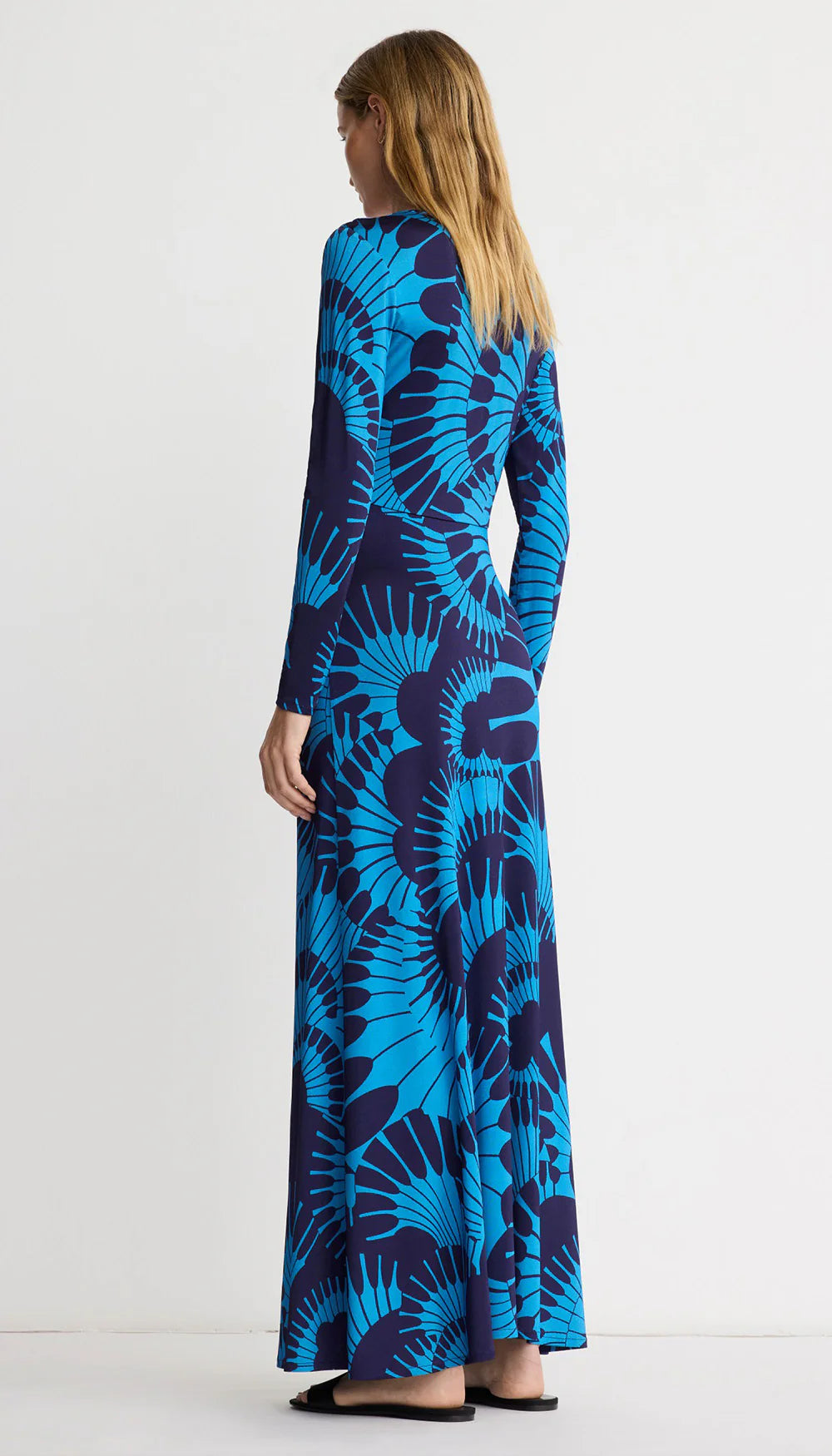 Smythe Waist Knot Dress Blue