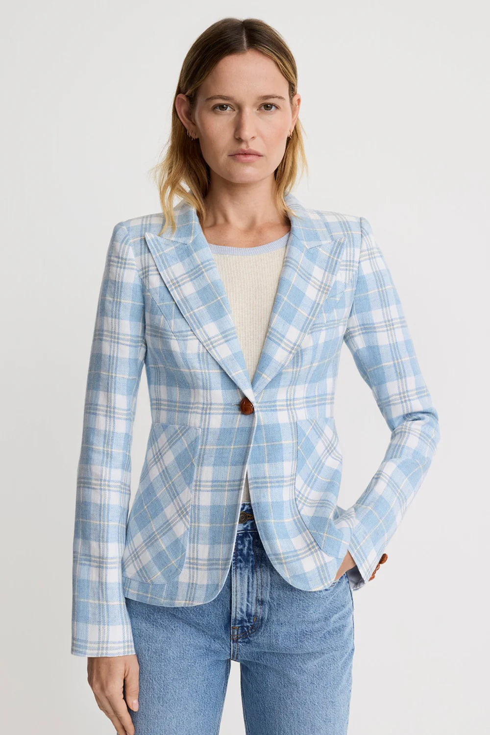 Smythe Patch Pocket Duchess Blazer Blue