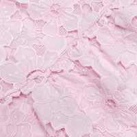 Self-Portrait Pink Lace Collared Mini Dress