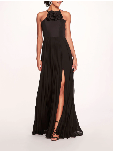 Marchesa notte halter sales gown