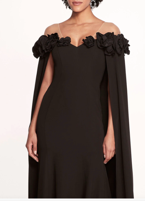 Marchesa notte off the shoulder gown hot sale