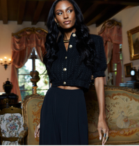 L'Agence Cove - Veste courte en tweed