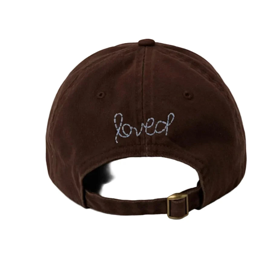 Kerri Rosenthal Imperfect Heart Hat Cocoa-Chambray