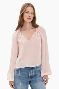 Blouse ballon en soie Frame Taffy