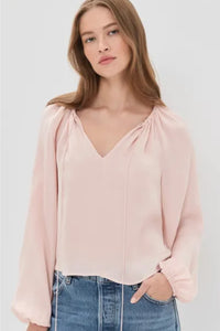 Blouse ballon en soie Frame Taffy