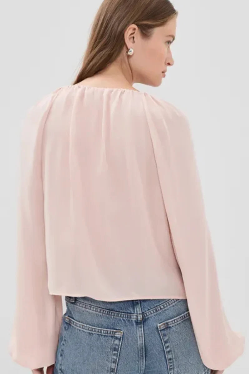 Blouse ballon en soie Frame Taffy