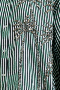 Essentiel Kasper Silver Spring Shirt Bottle Green