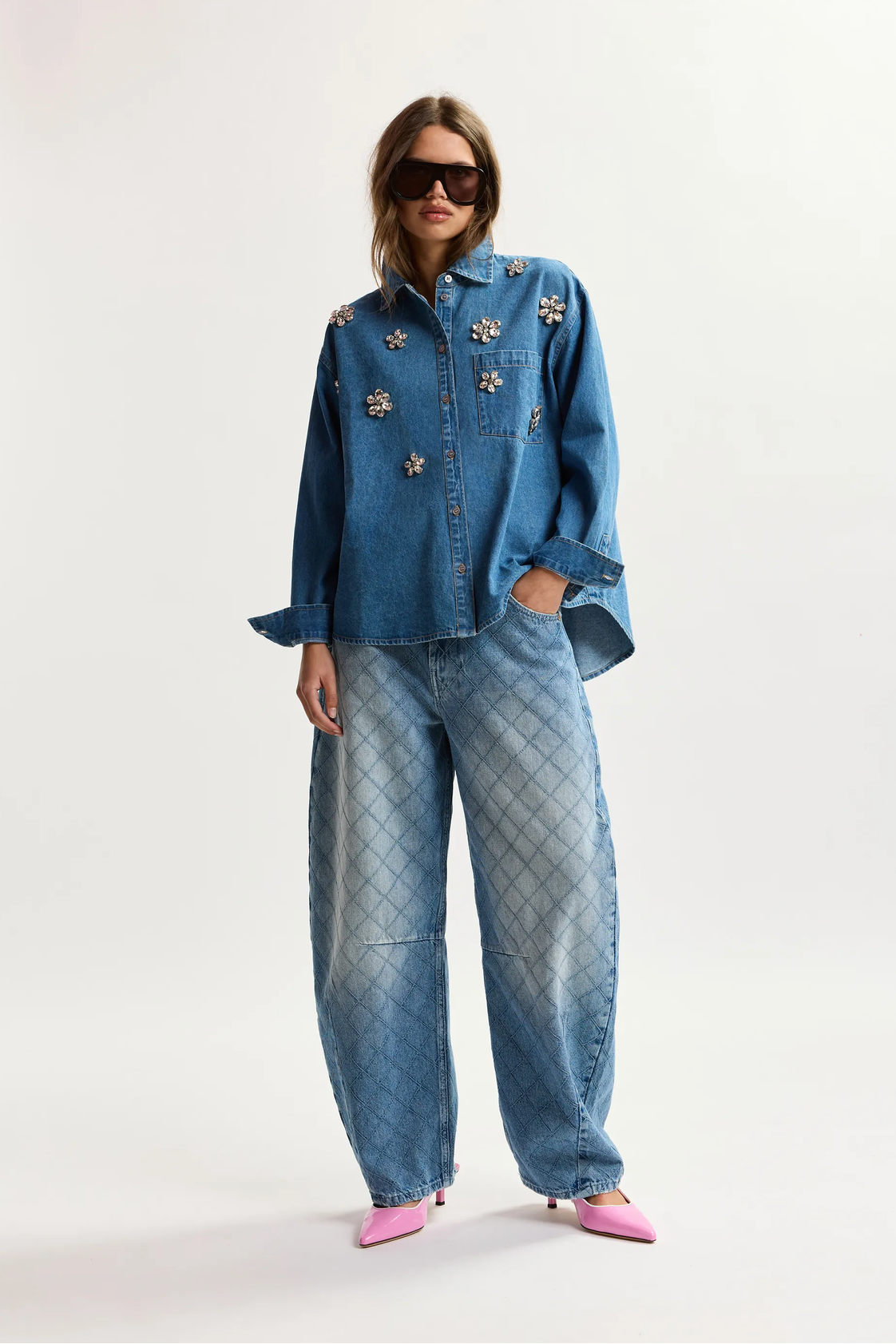 Essentiel Katsu Boxed In Jeans Aquamarine