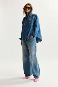 Essentiel Katsu Boxed In Jeans Aquamarine