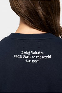 Zadig & Voltaire Walko TC Need RNR Strass Tee - Encre