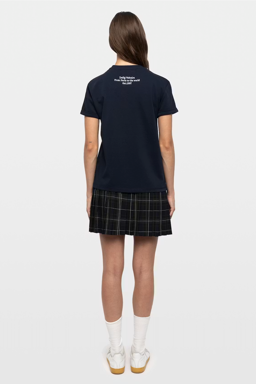 Zadig & Voltaire Walko TC Need RNR Strass Tee - Encre