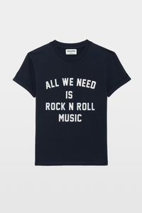 Zadig & Voltaire Walko TC Need RNR Strass Tee - Encre
