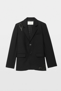 Zadig & Voltaire WWBL01991 Veste Serpent Strass Vanille Noir