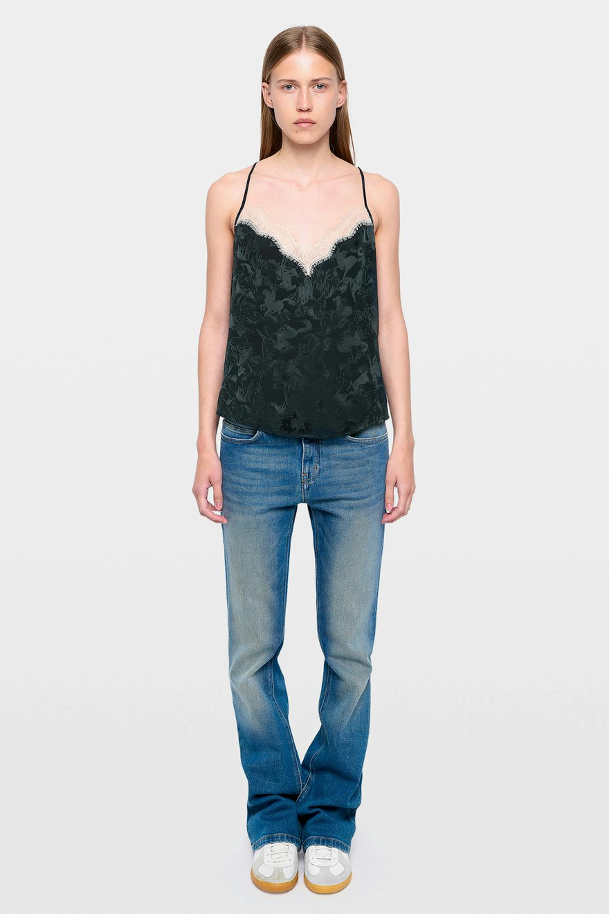 Zadig & Voltaire Cespa Jac Horses Top - Gloom