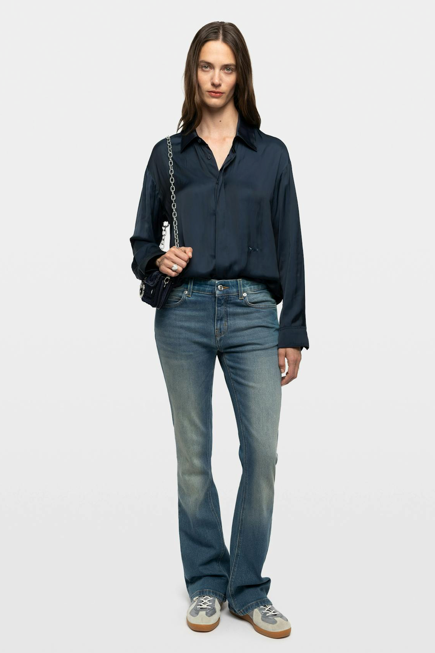 Zadig & Voltaire Tyrica Satin Blouse - Encre