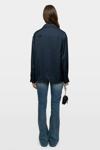 Zadig & Voltaire Tyrica Satin Blouse - Encre