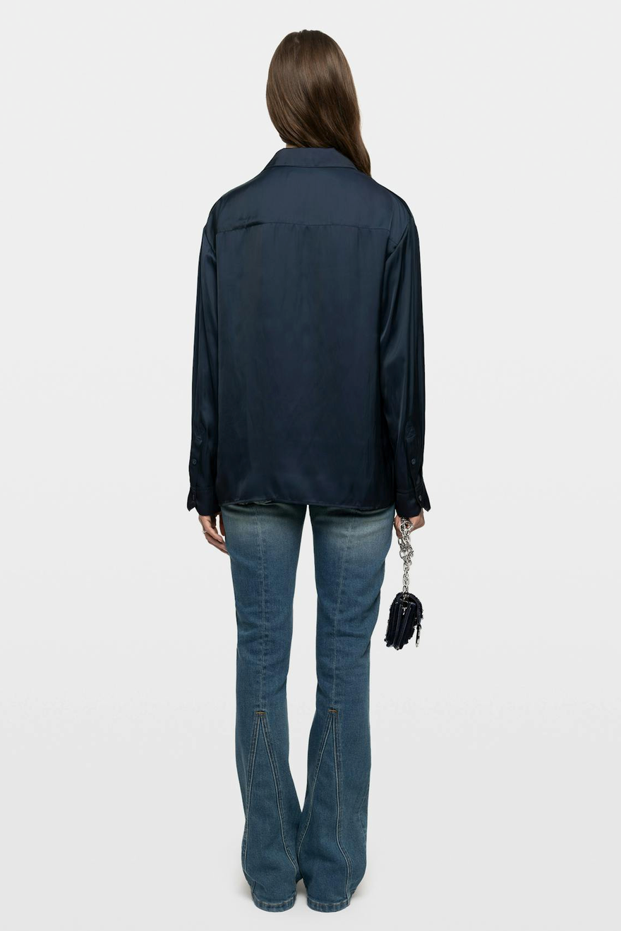 Zadig & Voltaire Tyrica Satin Blouse - Encre