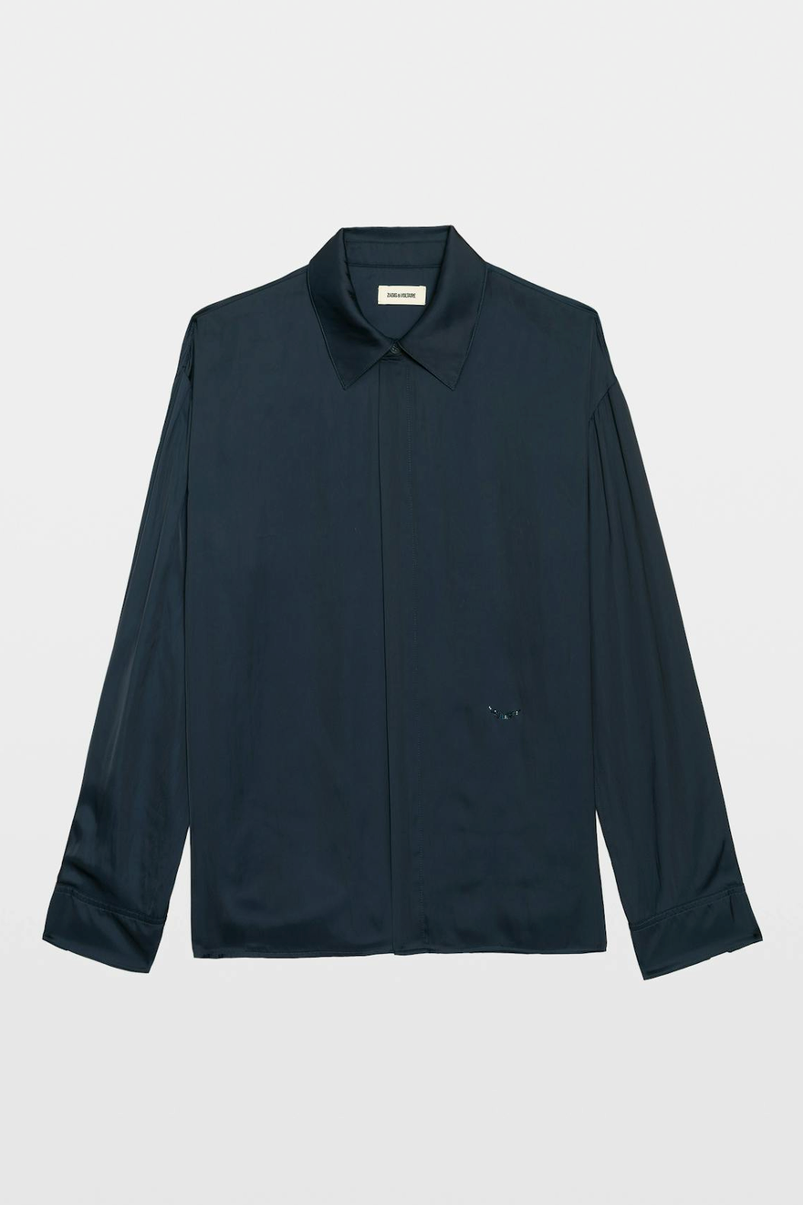 Zadig & Voltaire Tyrica Satin Blouse - Encre
