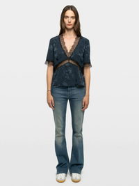 Zadig & Voltaire Tedoxa Jac Horses Blouse - Encre