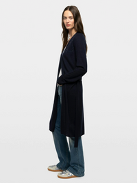 Zadig & Voltaire Daffyz Long Cashmere Cardigan With Rhinestones - Encre