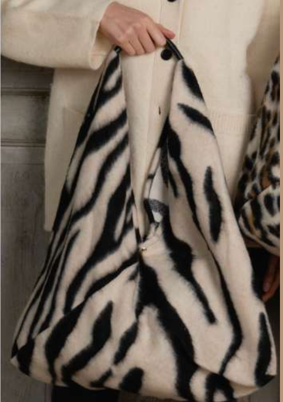 Mathilde C Zanica Handbag - Zebra Print