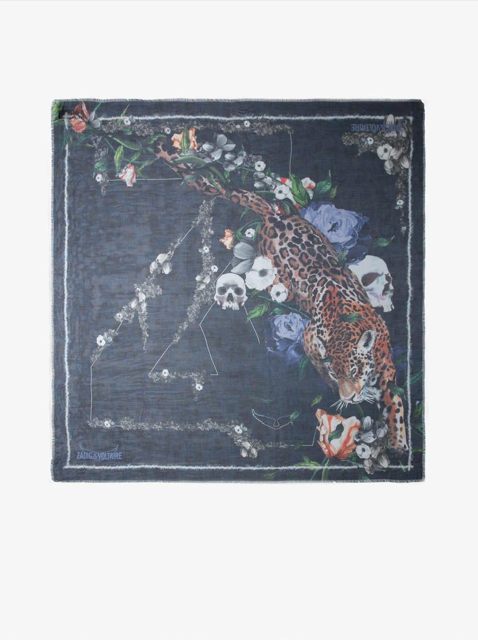 Zadig & Voltaire Kerry Wild Modal Scarf Kaki