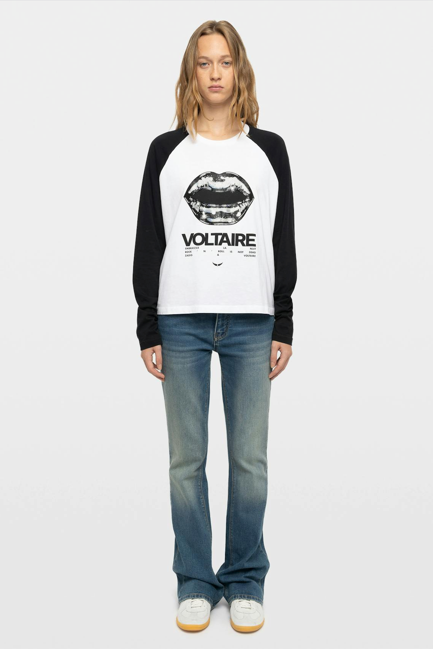 Zadig & Voltaire Walkra Lips Tour T-Shirt White