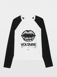 Zadig & Voltaire Walkra Lips Tour T-Shirt White