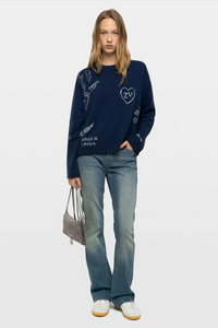 Zadig & Voltaire Markuz Multidraw Sweater Marine