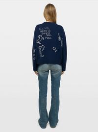 Zadig & Voltaire Markuz Multidraw Sweater Marine
