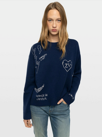 Zadig & Voltaire Markuz Multidraw Sweater Marine