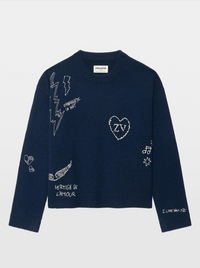 Zadig & Voltaire Markuz Multidraw Sweater Marine