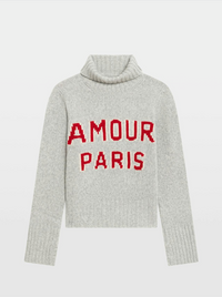 Zadig & Voltaire Nalma We Amour Paris Sweater Gris Chine Clai