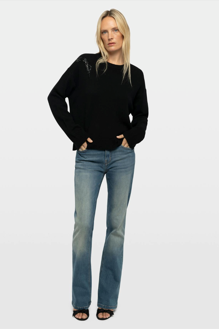 Zadig & Voltaire Markuz Snake Sweater Black