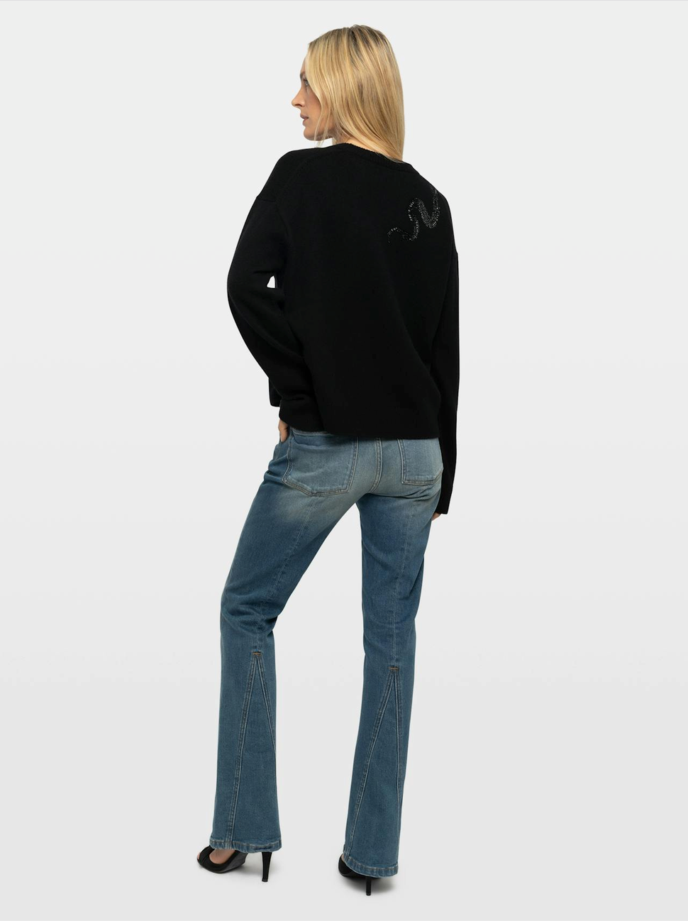 Zadig & Voltaire Markuz Snake Sweater Black