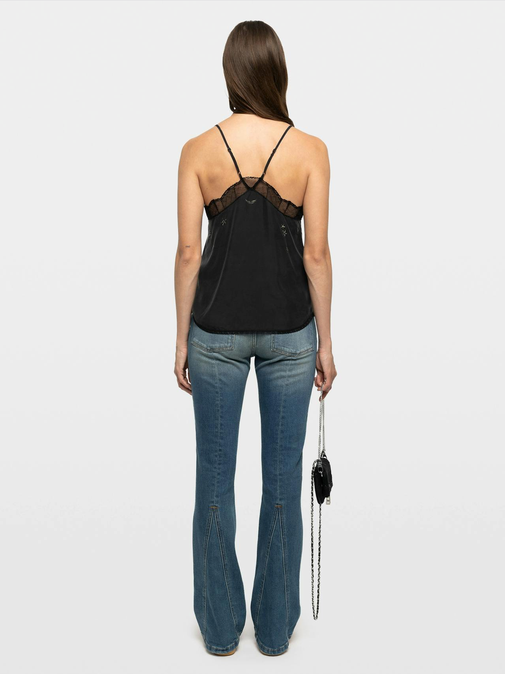 Zadig & Voltaire Christy Silk Paisley Top Black