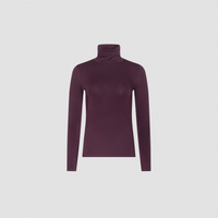L'Agence Lani Turtleneck Long-Sleeve Sweater Deep Sangria