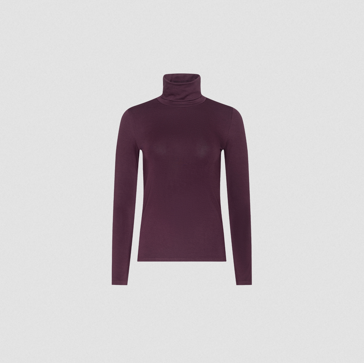 L'Agence Lani Turtleneck Long-Sleeve Sweater Deep Sangria