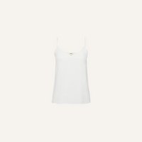 L'Agence Jane Spaghetti Strap Top Ivory