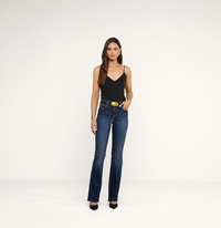 L'Agence Jane Spaghetti Strap Top Black