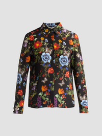 Alice + Olivia Willa Polkadot Top Moonlit Manor