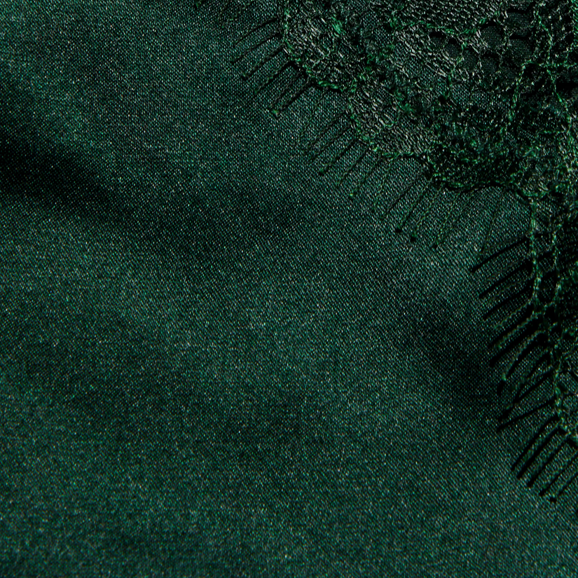 L’Agence Kimber Lace Insert Camisole Forest Green