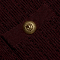 L’Agence Irvin Pointelle Cropped Cardigan Deep Port/Gold