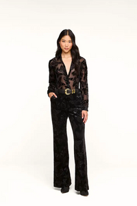 L’Agence 2994KER-BLBU Frances Bootcut Trouser Black Butterfly