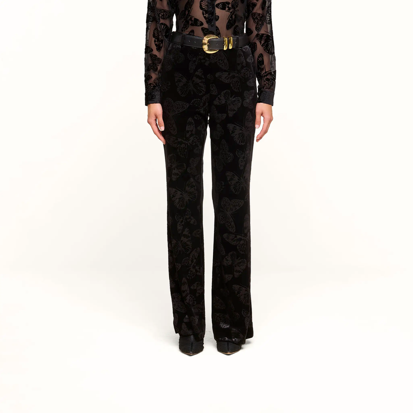 L’Agence 2994KER-BLBU Frances Bootcut Trouser Black Butterfly