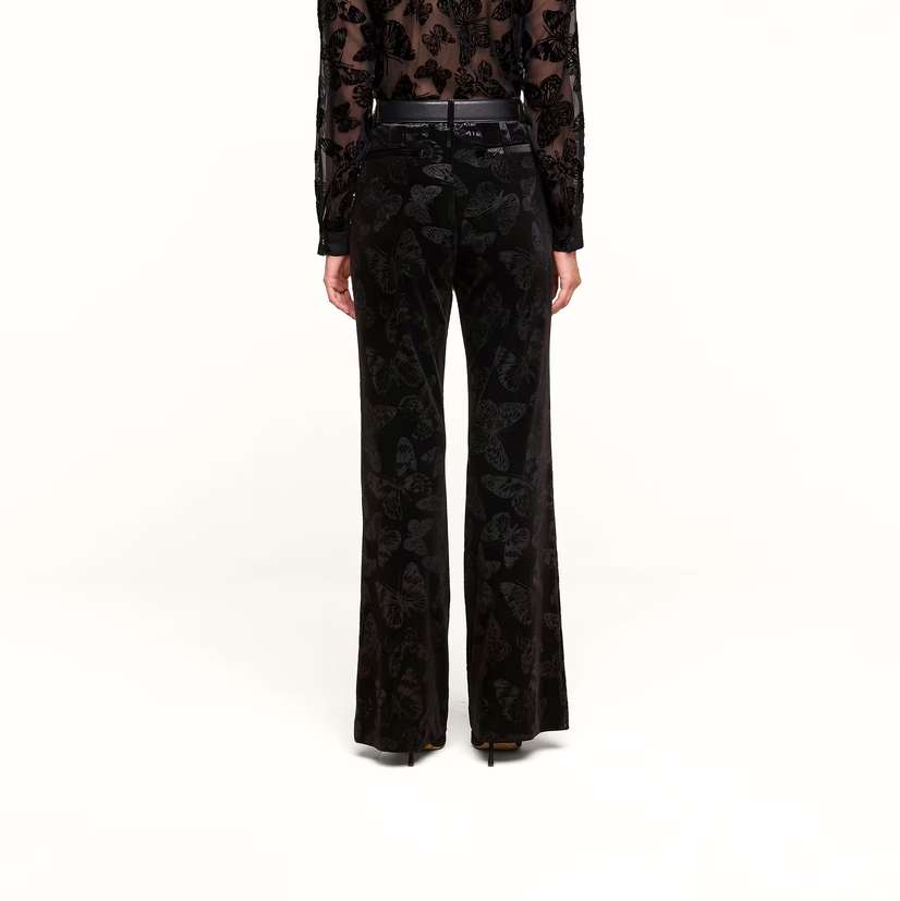 L’Agence 2994KER-BLBU Frances Bootcut Trouser Black Butterfly