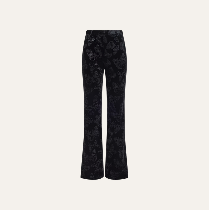 L’Agence 2994KER-BLBU Frances Bootcut Trouser Black Butterfly